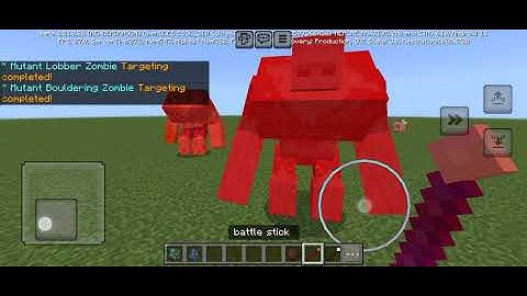 Mutant Zombies vs Mutant Bouldering Zombie (Mutant Creatures Bedrock V4.2)