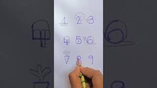 DRAWING USING NUMBERS #numbers #simpledrawing #kidsdrawing #funwithnumbers #fun #easydiy