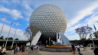 EPCOT 2022 Evening Sights & Sounds in 4K | Walt Disney World Orlando Florida April 2022