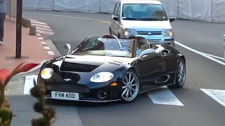 SUPERCARS in MONACO 2020 -19- ( Spyker C8 Spyder, Pista Spider, SpecialeA, 356 Speedster, 2xBrabus )