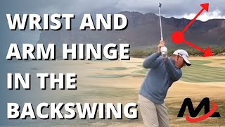 Wrist And Arm Hinge In The Backswing | Milo Lines Golf