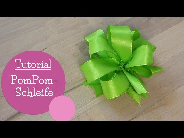 Geschenkschleife binden | Pompom Schleife | Gift Ribbon Bow| DIY Anleitung  | mommymade - YouTube