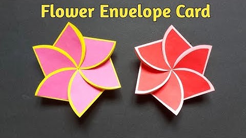 DIY Easy Paper Flower Envelope card/Birthday Gift Card Ideas/ Crafts/Explosion Box Scrapbook Card