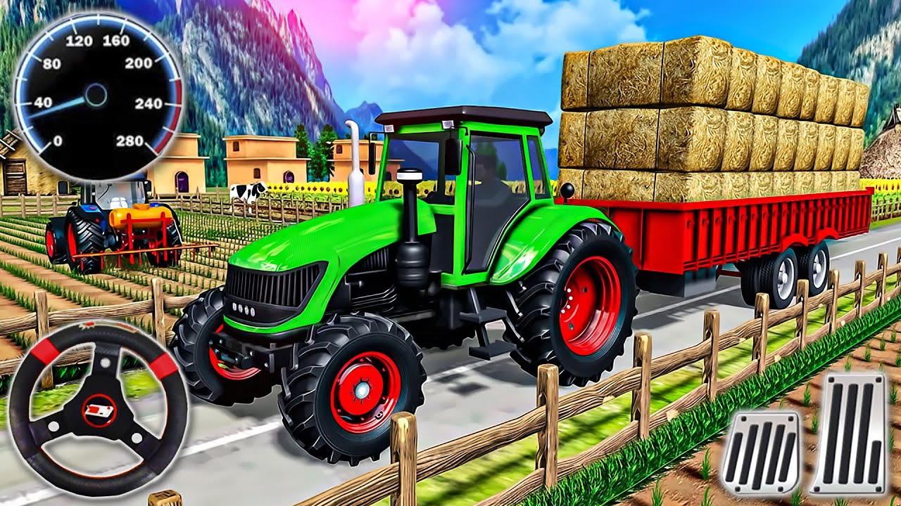 Tractor Driving Simulator 3D - Real Grand Farming Transport Walkthrough - Android GamePlay