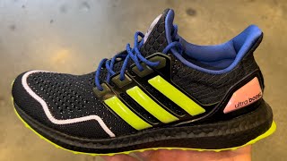 Adidas Ultraboost 1.0 Black Lemon Blue Shoes