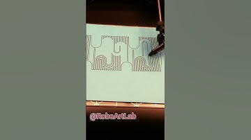 RoboArtLabor - Robot Draw Captivating #geometric #pattern 🤖✨ #digitalart #robotart #drawing #art