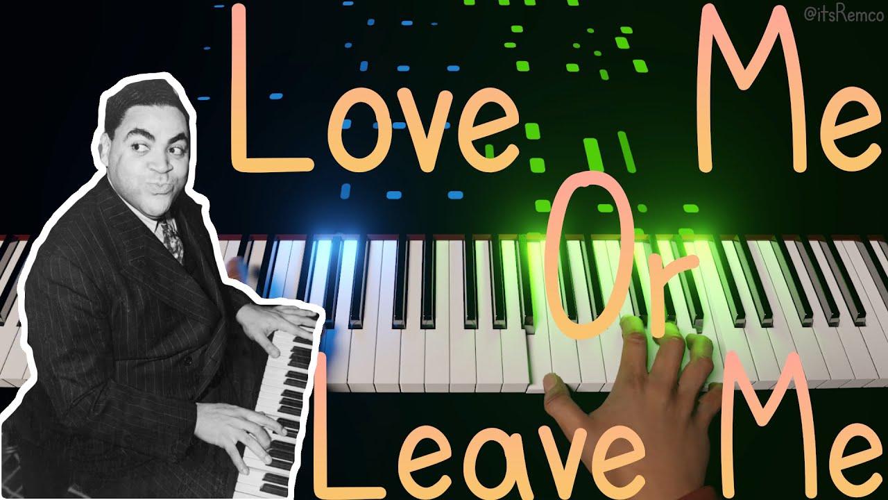 A.I. Plays Thomas "Fats" Waller - Love Me Or Leave Me 1929 (Harlem Stride Piano)