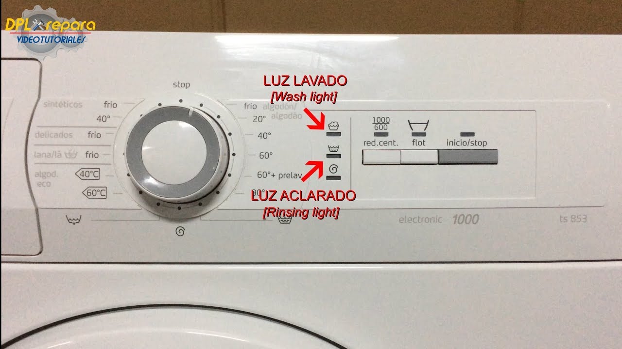 Facturable Encarnar Considerar Reset lavadora Balay. [Balay washing machine reset ]. - YouTube