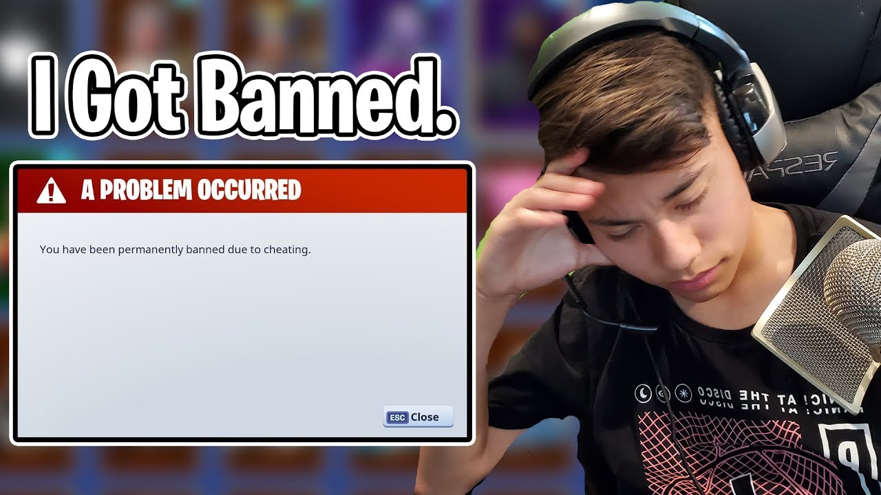 I Got My Fortnite Account Banned Sorry Epic Games Youtube