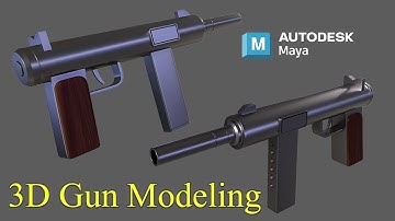 How to Make a Gun in Maya | Beginner 3D Modeling Tutorial | Autodesk Maya