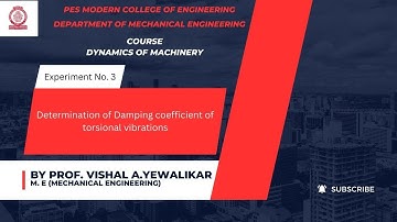 Determining natural frequency  & damping coefficient of SDOF system (Free vibrations)
