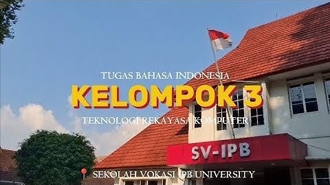 Profil Program Studi Teknologi Rekayasa Komputer D4 | Tugas Video Bahasa Indonesia A1| Kelompok 3