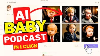 How to Create Unlimited Baby Podcast Ai Video in just one click screenshot 4