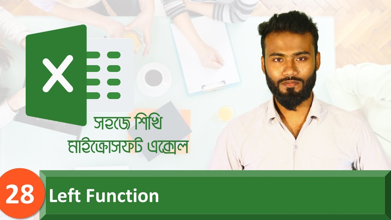 28. Left Function | Microsoft Excel Tutorial | MS Excel | Microsoft ...