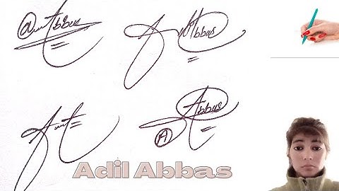Adil Abbas signature style#name  signature with arooj