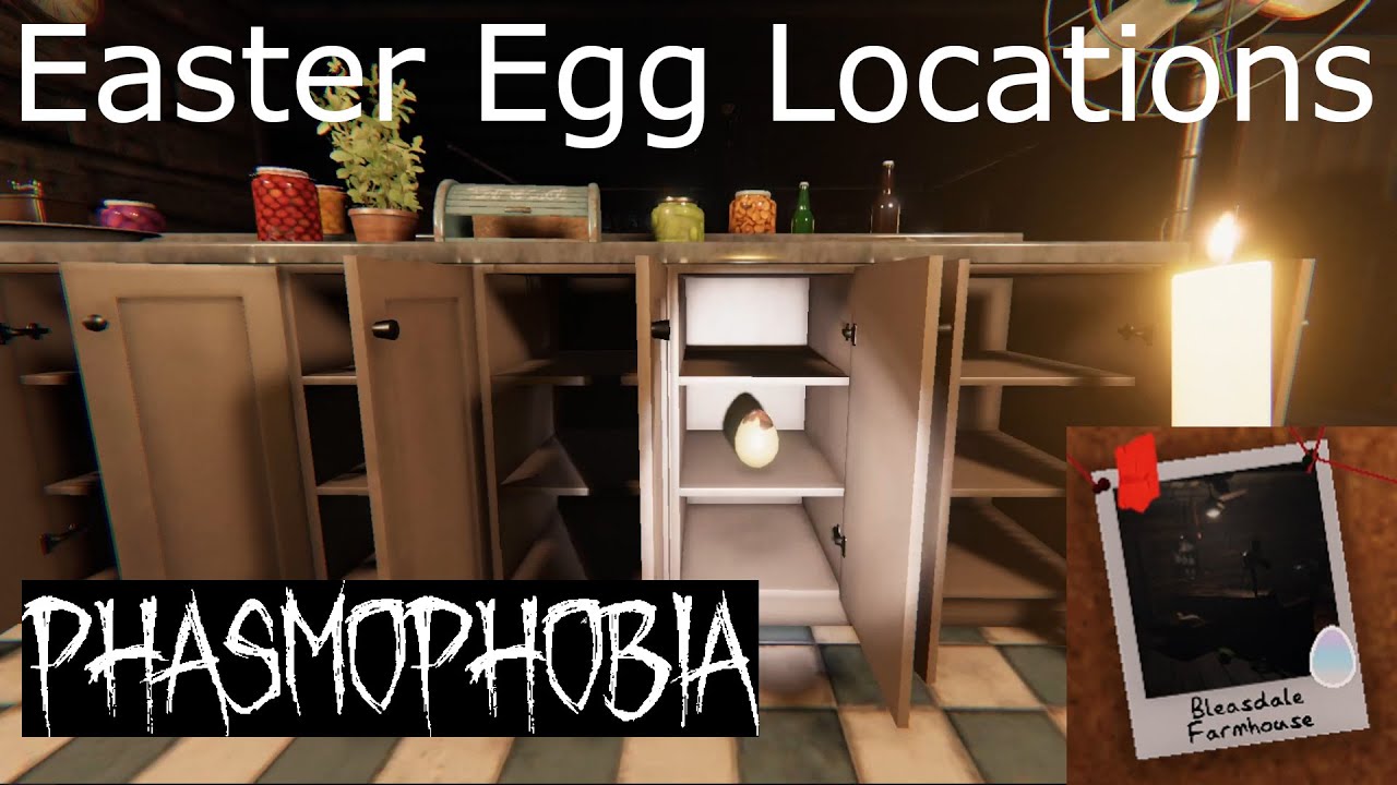 Phasmophobia Easter Event '23 Bleasdale Farmhouse all egg locations