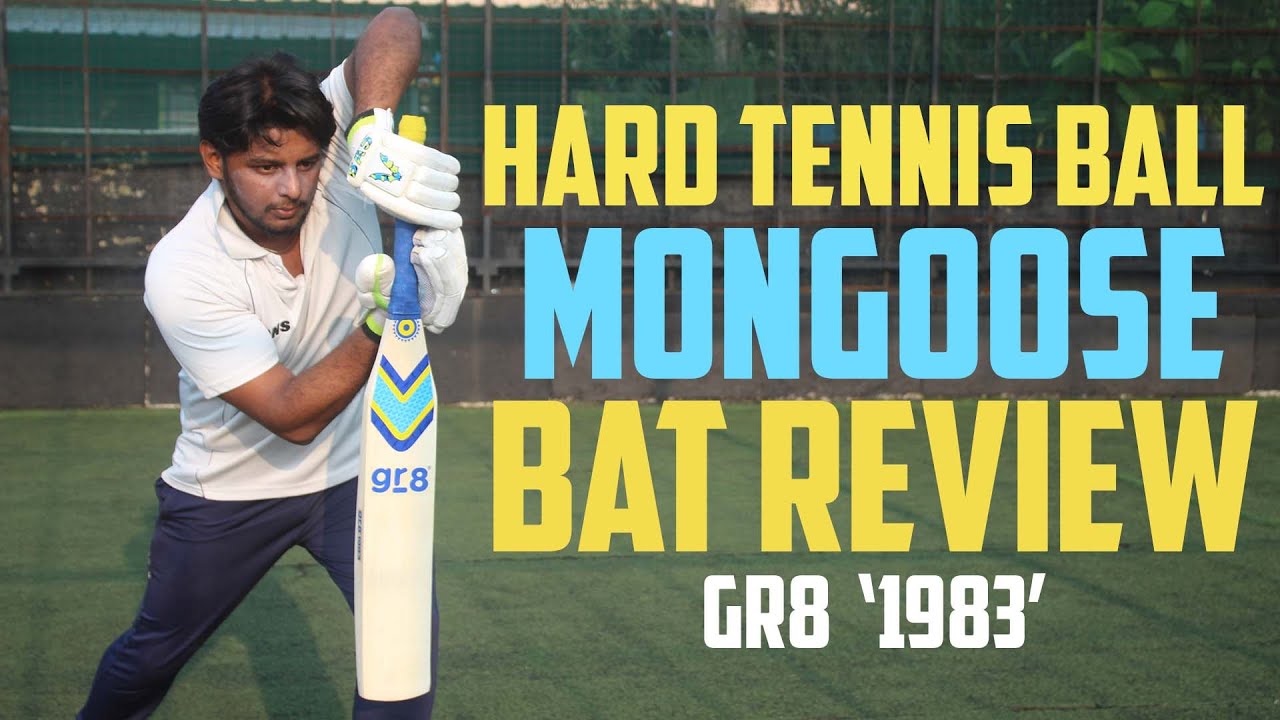 Best Hard Tennis Ball Bat (Mongoose Bat) Review gr8 1983 Bat Nothing But Cricket YouTube