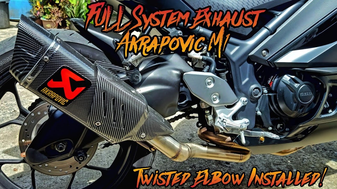 Yamaha R3 Full System Exhaust Installed Akrapovic M1! Powered By RTM