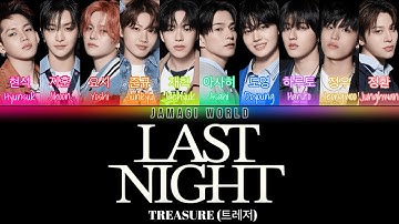 {VOSTFR} TREASURE (트레저) - LAST NIGHT (Han/Rom/FR Color Coded Lyrics)