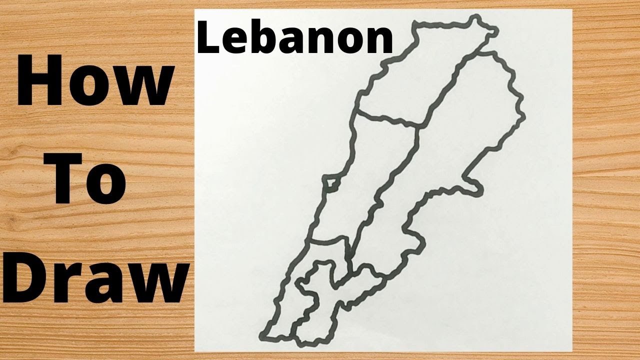 Drawing Lebanon Map Simple Way YouTube