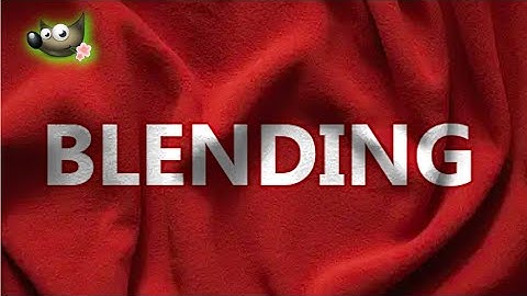 Gimp: How To Blend Text In Gimp