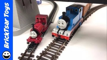 Testing Tillig Dual Gauge HO Scale/Narrow Crossing with Thomas & Skarloey