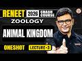 ReNEET 2026 FREE Crash Course | Lecture -3 - Animal Kingdom | MD Sir