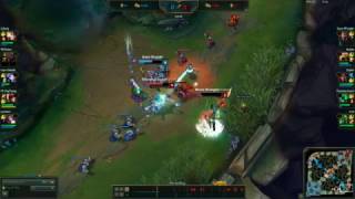 thresh outplay on lee sin