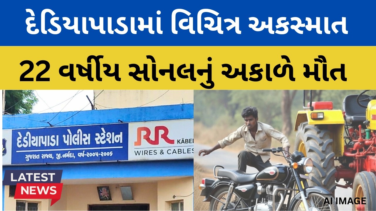 Dediapda | દેવ મોગરા મંદિરે દર્શન કરવા નીકળેલા યુવક-યુવતી સાથે વિચિત્ર અકસ્માત