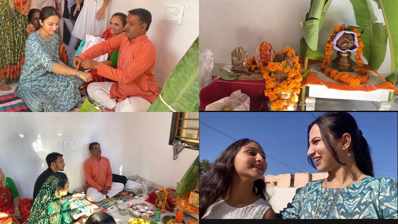 VASTU PUJAN 🛐🙏🏻 || SATYANARAYAN PUJA 🙌🏻|| rahil new house 🏡 || sadiya ...