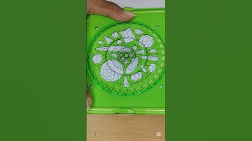 How many rotations did the pen make in total? #shorts #spirograph #satisfying #asmr #relaxing #art