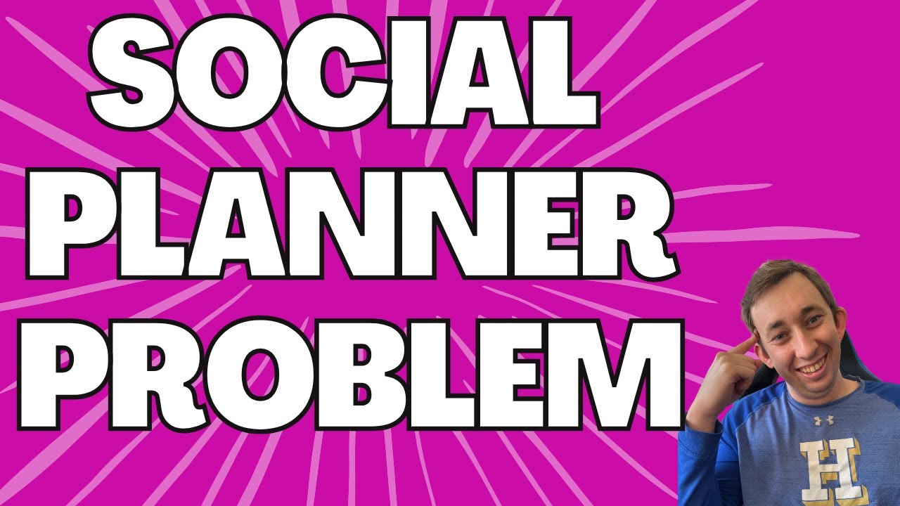 The Social Planner Problem in Under 5 Minutes Macro Struggle YouTube