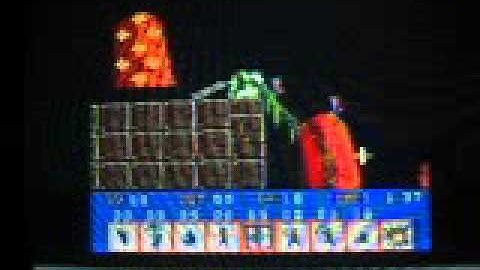 Lemmings (Gameboy Color) Taxing Level 7 Solution Part 1 of 2