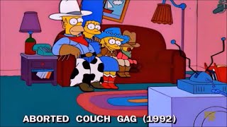The Simpsons - Aborted Couch Gag 1992