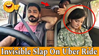 Invisible Slap On Uber Ride With Cute Girls || Part 2 || Slapping Prank || Our Entertainment