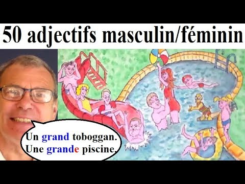 50 adjectifs masculin / féminin : prononciation native française