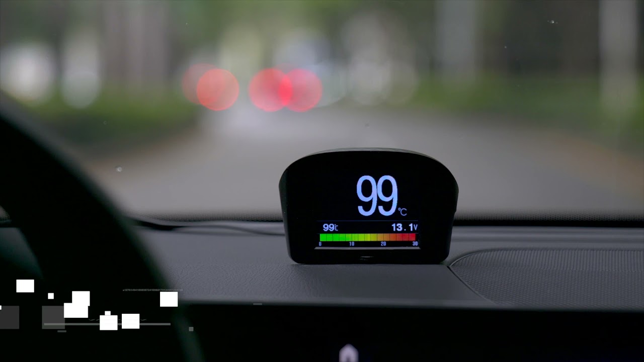 AUTOOL X50 Plus Car OBD II HUD Meter Digital Water Temperature Monitor ...