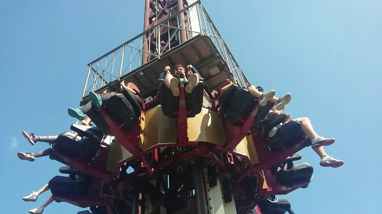 Thorpe Park: Detonator - An Off-Ride POV - A faster-than-freefall drop ...