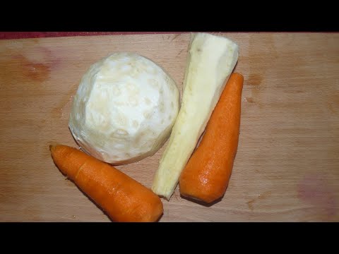 Очень вкусно и полезно. Овощной гарнир. Морковь, пастернак, корень сельдерея