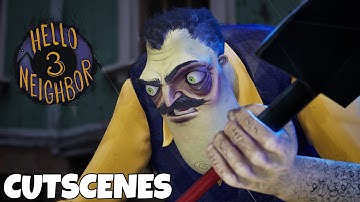 All Hello Neighbor 3 Prototype 3 Cutscenes + Endings