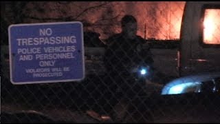 Officers Search Police Station Property For Suspect - Modesto Police Department Break-In