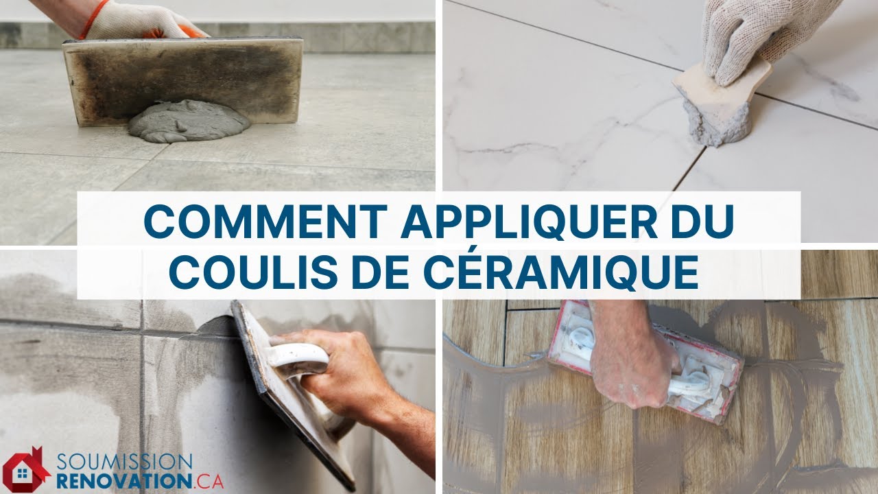 Comment appliquer du coulis de céramique Soumission Rénovation YouTube Comment appliquer du coulis de céramique Soumission Rénovation YouTube