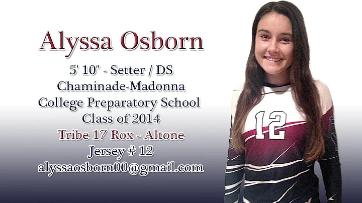 Alyssa Osborn - 2013 Club Volleyball Highlights