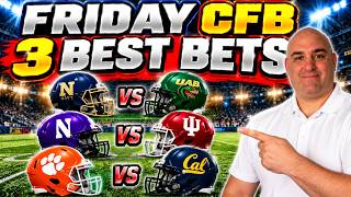 College Football Picks + Predictions Friday 9/25/26 | Navy/UAB | Northwestern/Indiana | Clemson/Cal
