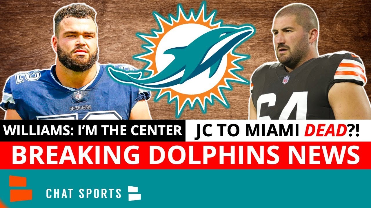 MAJOR Dolphins News: Connor Williams Says He’s The Center – JC Tretter to Miami Dolphins DEAD?!