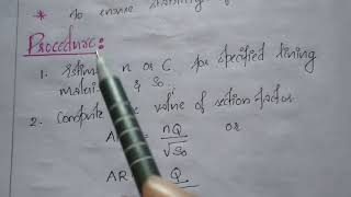 CE 206 FM 2 - MODULE 5 - design of lined open channel ( procedure)