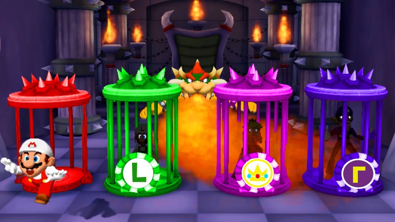 【マリオパーティ5】ミニゲームマリオVsルイージVsピーチVsワルイージ(たつじん難易度)