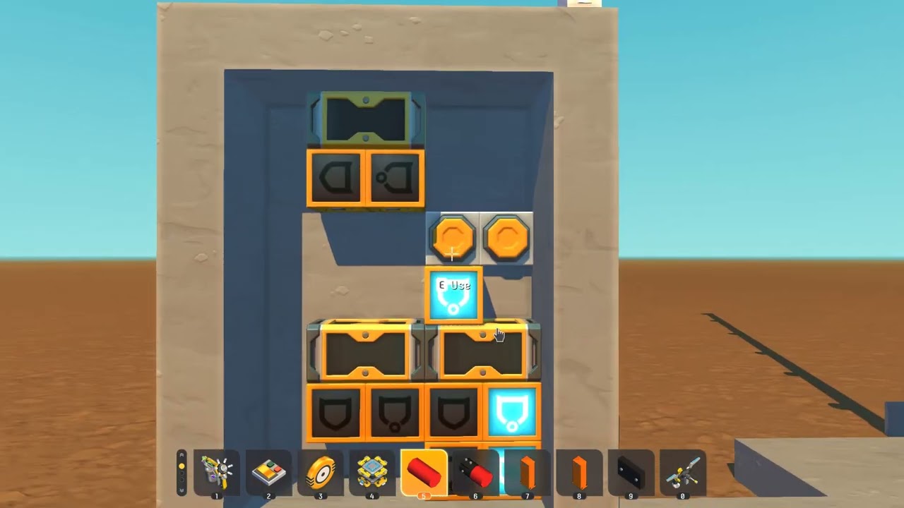 Pokaz dwóch stacji w Scrap Mechanic