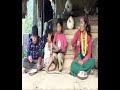 family eating food together in mountains village life Nomadic families lifestyle