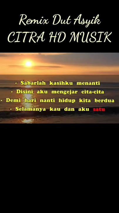 KAU DAN AKU SATU, REMIX DUT ASYIK #tembangkenanganindonesia #lagupopuler #remix #dangdut